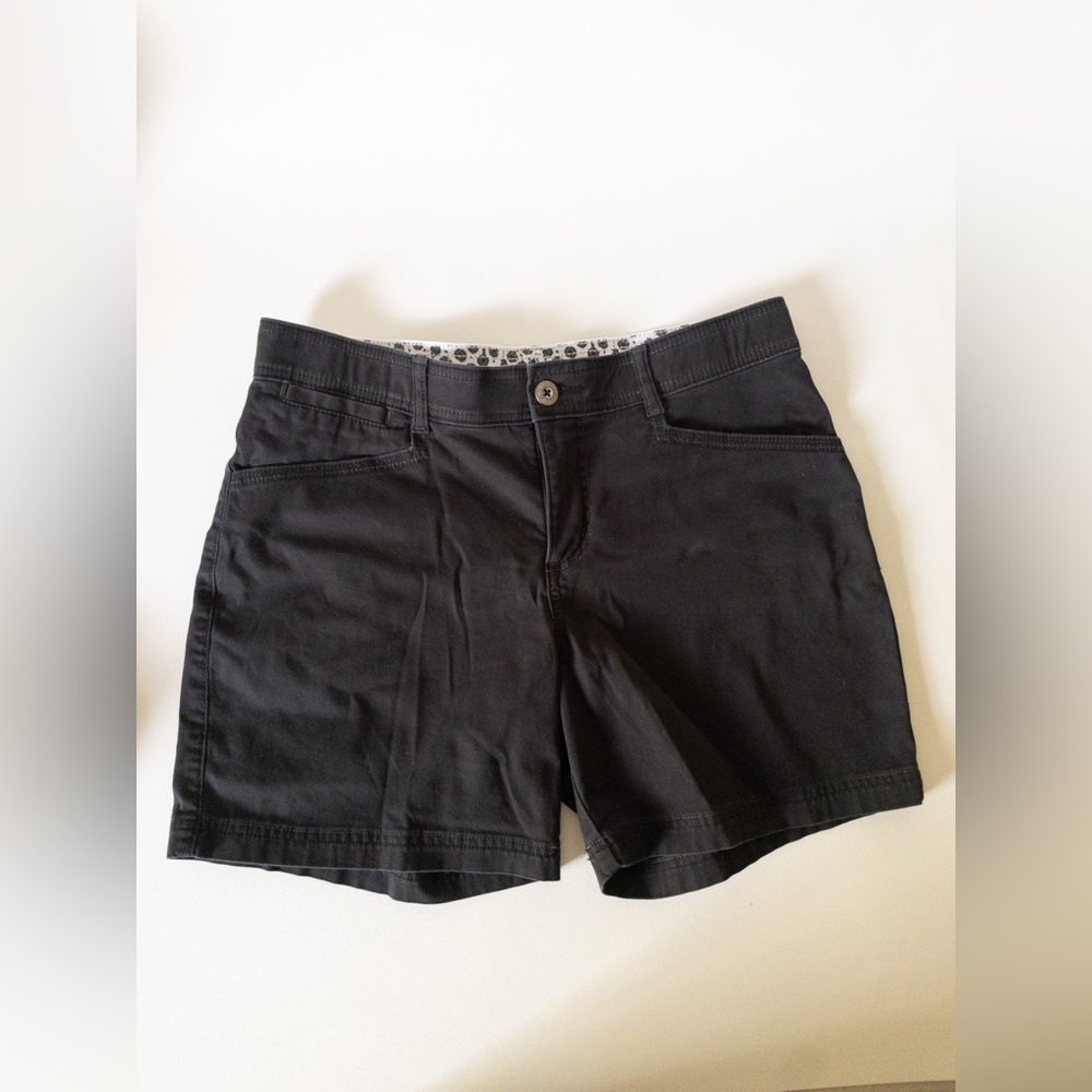 Lee Sinfully Soft Black Bermuda Shorts SZ 10 M